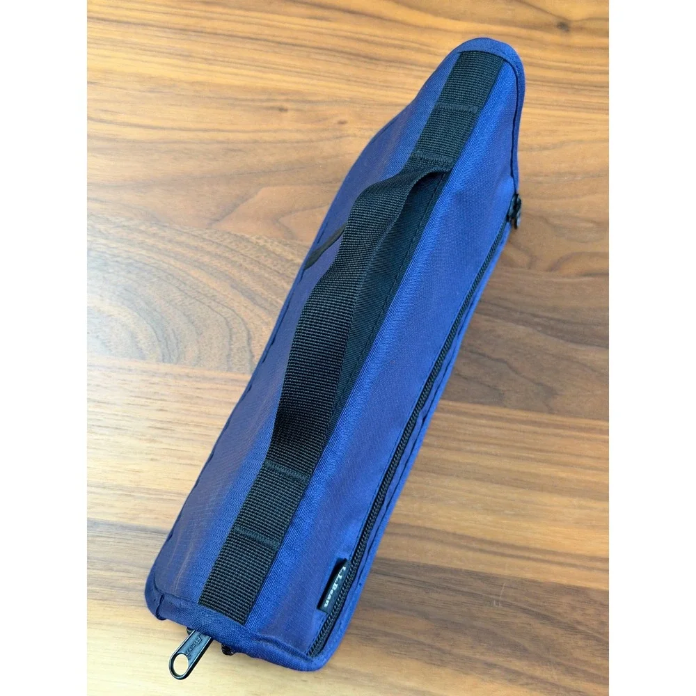 LL Bean Travel Wallet Organizer Blue Cordura Nylon Zip Passport Holder